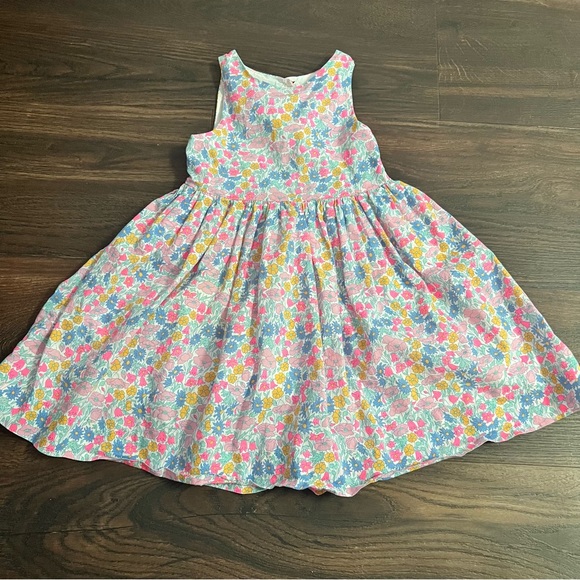 Girls Jacadi overalls dress. Size 12 months